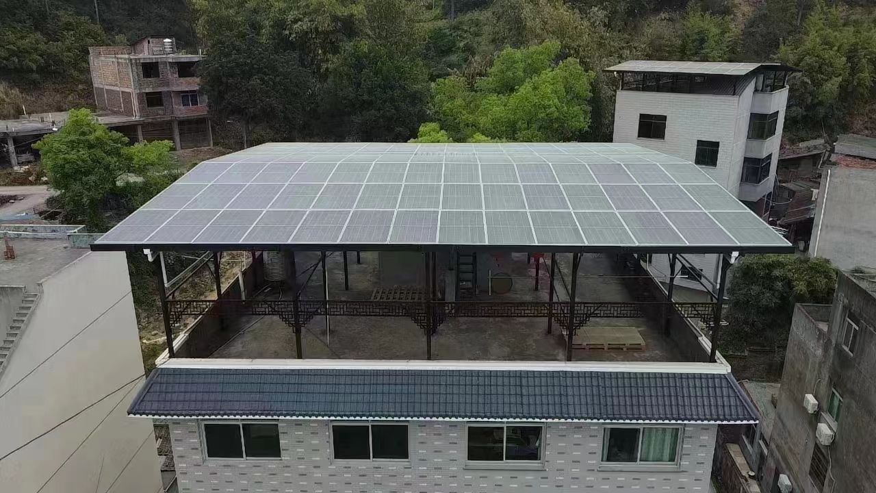 常州15kw+10kwh自建别墅家庭光伏储能系统